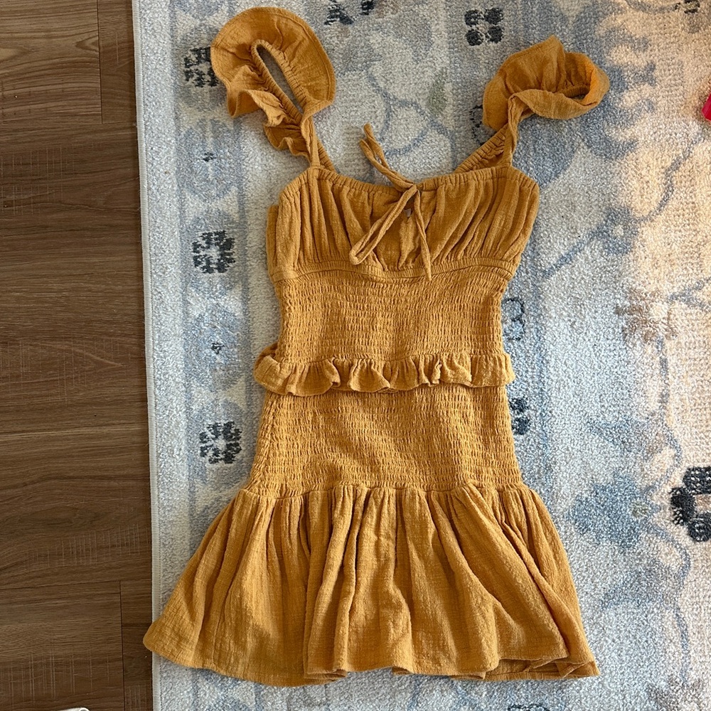 Gold dress